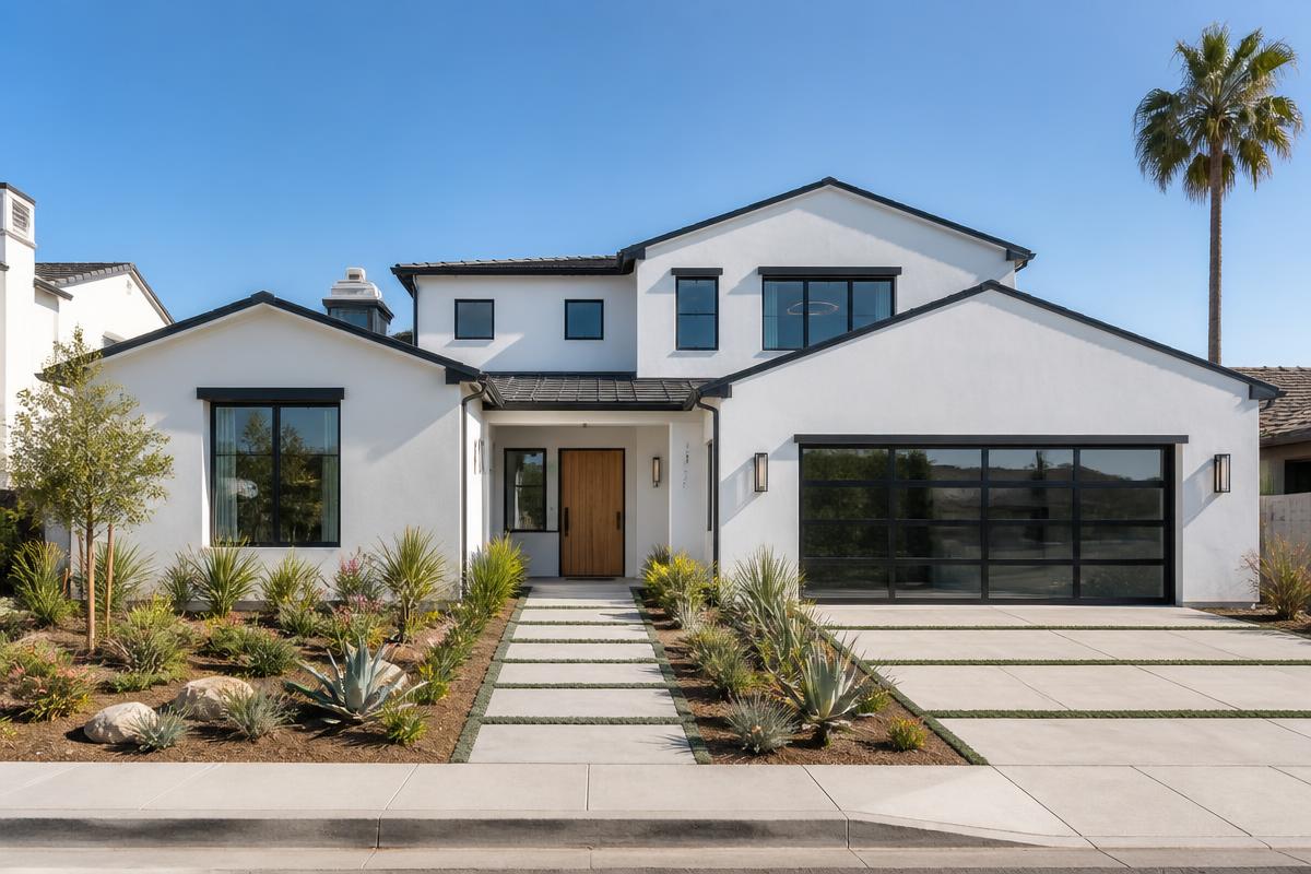 Modern new-construction home in Southern California